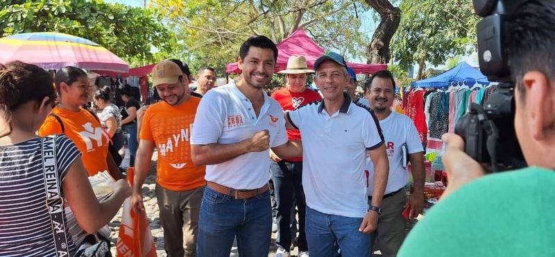 En este momento estás viendo Promueven candidatos Oscar Ávalos y Cruz Rendel el respeto en campañas electorales