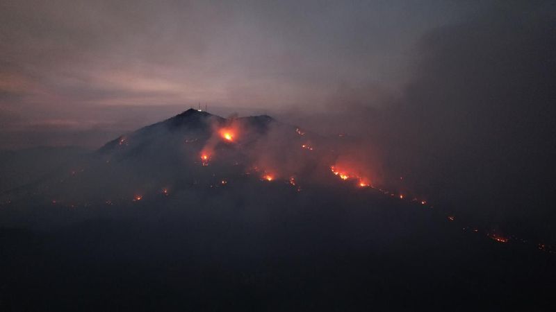 En este momento estás viendo Continúan 126 elementos de PC y dependencias federales combatiendo incendios en Manzanillo