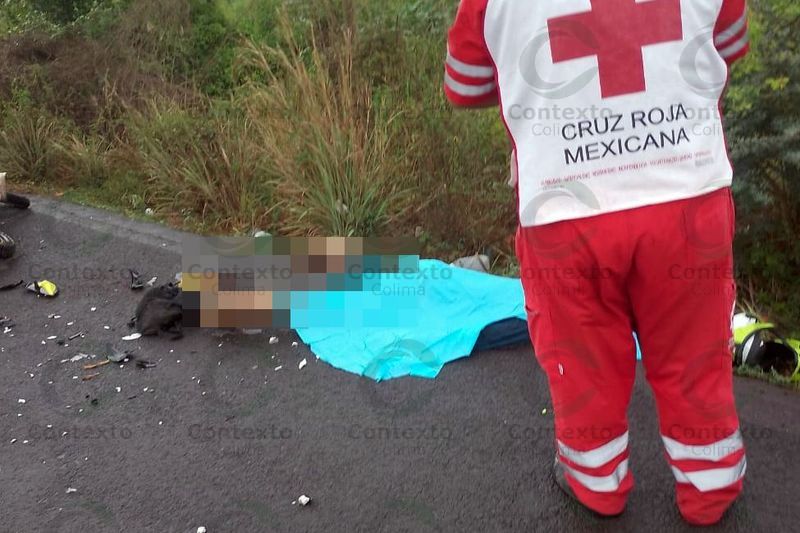 En este momento estás viendo Tecomán: fallece motociclista en accidente en la carretera a Cerro de Ortega