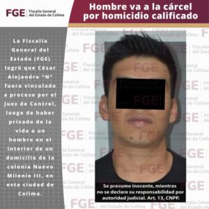 Lee más sobre el artículo Va hombre a la cárcel por homicidio calificado