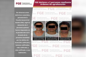 Lee más sobre el artículo FGE detiene a 3 personas mediante órdenes de aprehensión