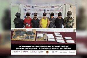 Lee más sobre el artículo Fuerzas de Seguridad en Colima aprehenden a 5 personas con arma larga, cartuchos y dosis de droga