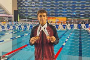 Lee más sobre el artículo Colimense Santiago Unda gana otro bronce en natación de Nacionales Conade