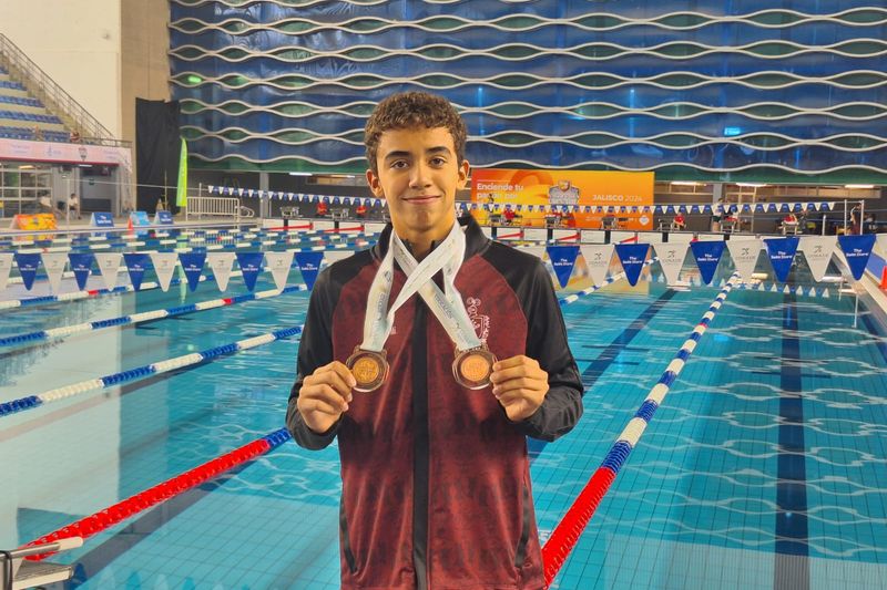 En este momento estás viendo Colimense Santiago Unda gana otro bronce en natación de Nacionales Conade