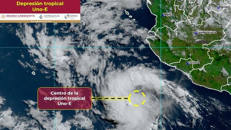 En este momento estás viendo Vigila PC depresión tropical Uno-E en el Océano Pacífico