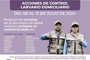 Lee más sobre el artículo Salud Colima continúa control larvario contra dengue, zika y chikungunya esta semana en 4 municipios