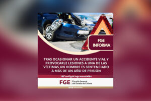 Lee más sobre el artículo Por ocasionar accidente vial y provocar lesiones, hombre es sentenciado a más de un año de prisión