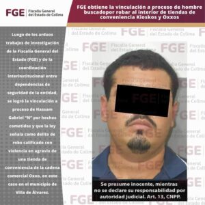 Lee más sobre el artículo FGE obtiene la vinculación a proceso de hombre buscado por robar Kioskos y Oxxos