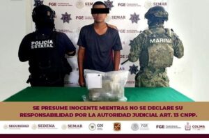 Lee más sobre el artículo Policía Estatal de Colima detiene a un individuo con droga, tras persecución