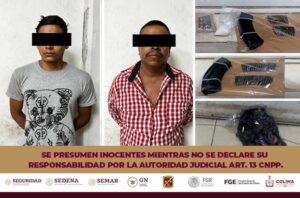 Lee más sobre el artículo Detienen a 3 personas con equipo táctico, droga, celulares, cargadores y cartuchos en Tecomán