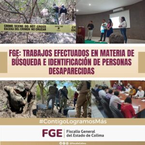 Lee más sobre el artículo FGE: Trabajos efectuados en materia de búsqueda e identificación de personas desaparecidas