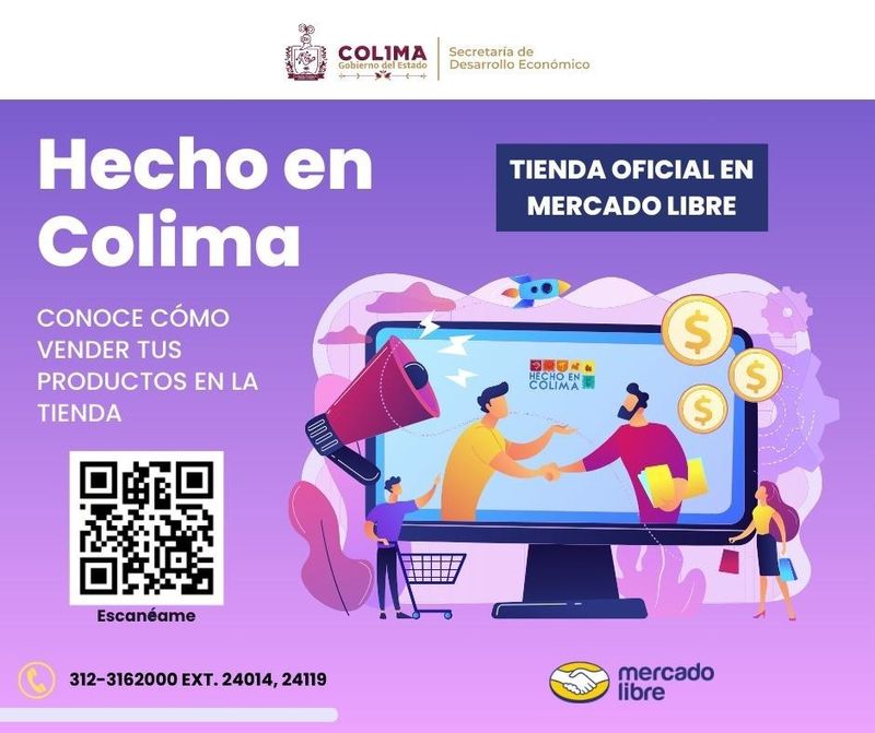 En este momento estás viendo Invita Sedeco a formar parte de ienda en línea ‘Hecho en Colima’, en Mercado Libre