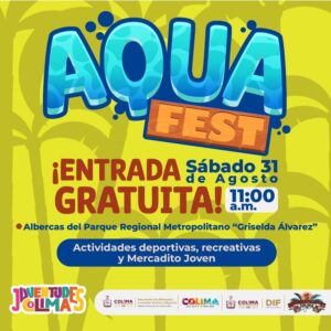 Lee más sobre el artículo Invita Subsejuv al ‘Aqua Fest 2024’ en albercas del Parque Regional de Colima