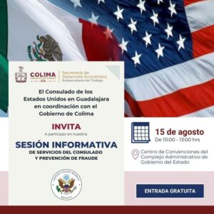 Lee más sobre el artículo Subsecretaría del Trabajo de Colima invita a charla con el Consulado de Estados Unidos