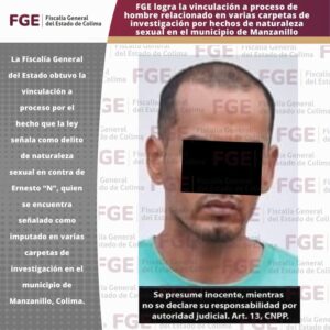 Lee más sobre el artículo FGE logra la vinculación a proceso de hombre relacionado en varias carpetas de investigación