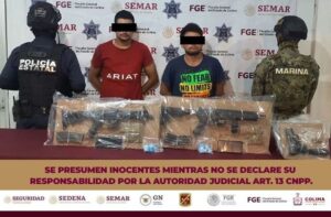 Lee más sobre el artículo Aprehenden a 2 personas tras persecución; aseguran armas, narcóticos y vehículo