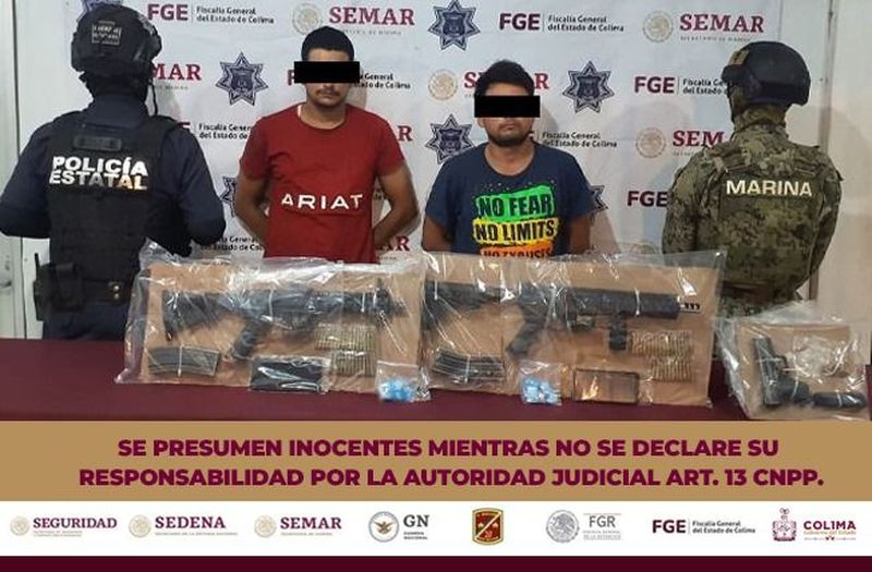 En este momento estás viendo Aprehenden a 2 personas tras persecución; aseguran armas, narcóticos y vehículo
