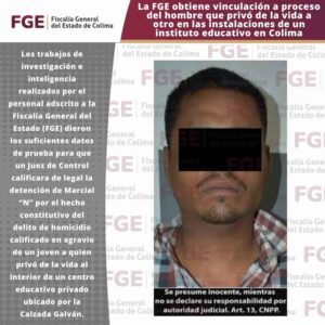 Lee más sobre el artículo Vinculan a proceso a hombre que privó de la vida a otro en las instalaciones de un instituto educativo en Colima