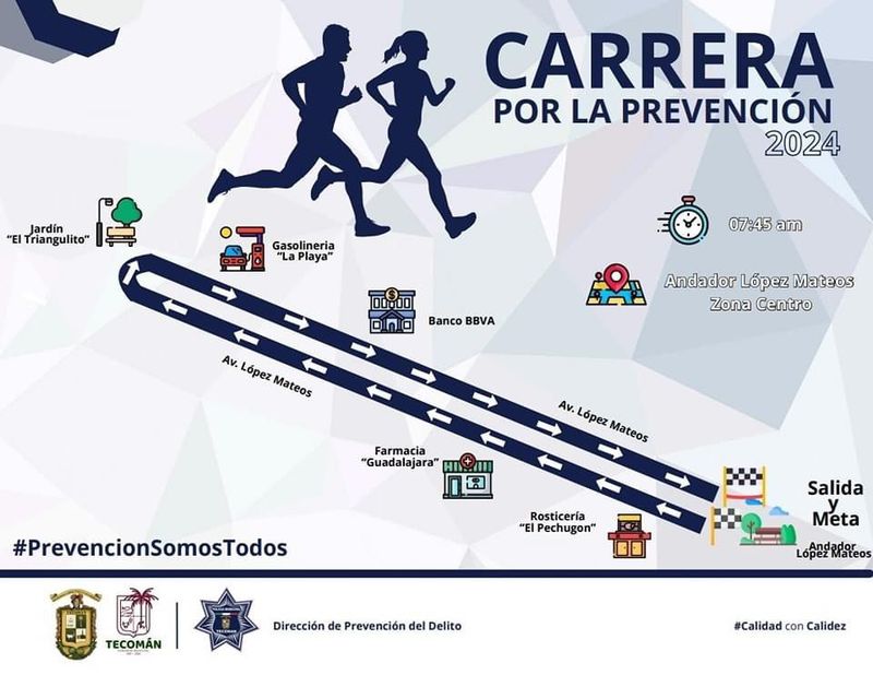 En este momento estás viendo Mañana se realizará la primera Carrera de la Prevención en Tecomán