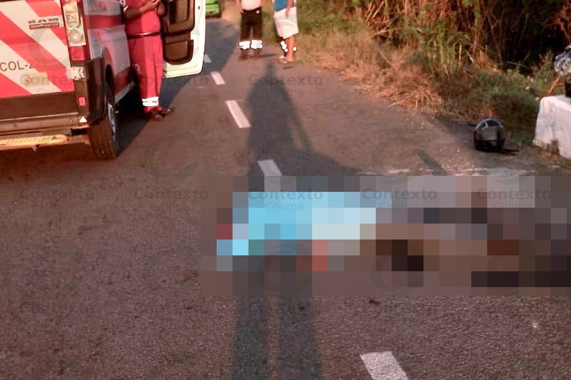 En este momento estás viendo Fallece motociclista en Tecomán en choque en el libramiento ‘Rubén Tello’