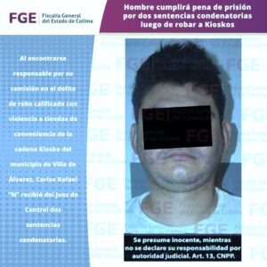 Lee más sobre el artículo Dos sentencias condenatorias para sujeto que robaba Kioskos