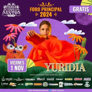 Lee más sobre el artículo Abre Yuridia conciertos gratuitos en la Feria de Colima