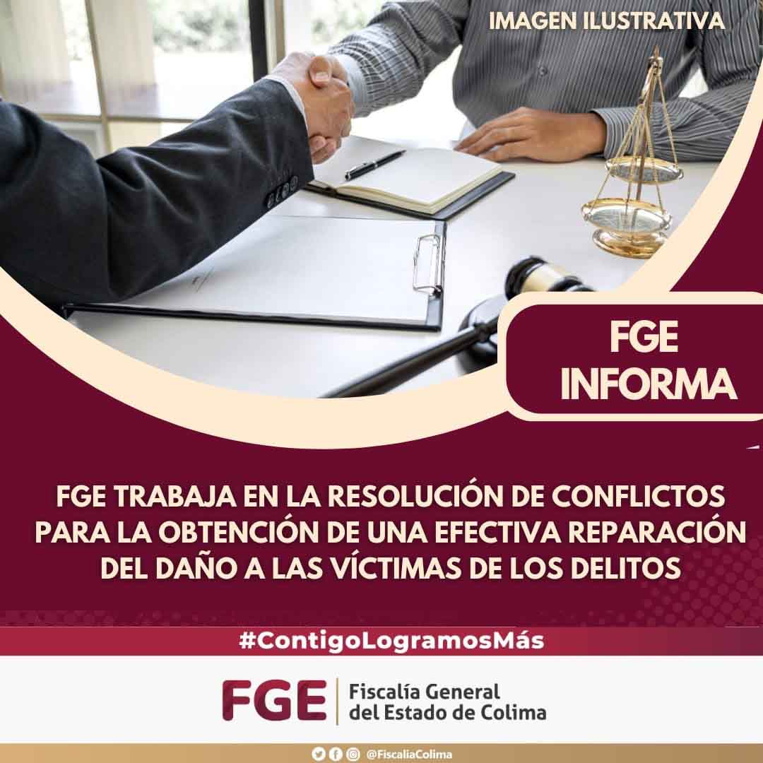 En este momento estás viendo FGE trabaja en la resolución de conflictos para la obtención de una efectiva reparación del daño a las víctimas de los delitos