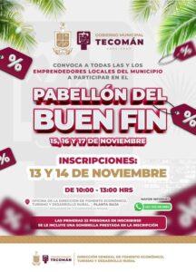 Lee más sobre el artículo Invitan a emprendedores tecomenses a participar en Pabellón del Buen Fin