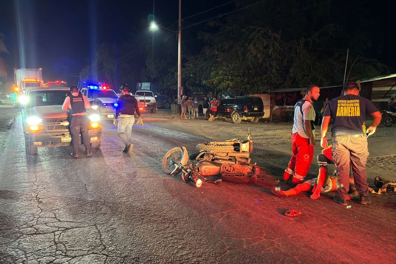 En este momento estás viendo Accidente en Armería deja un lesionado