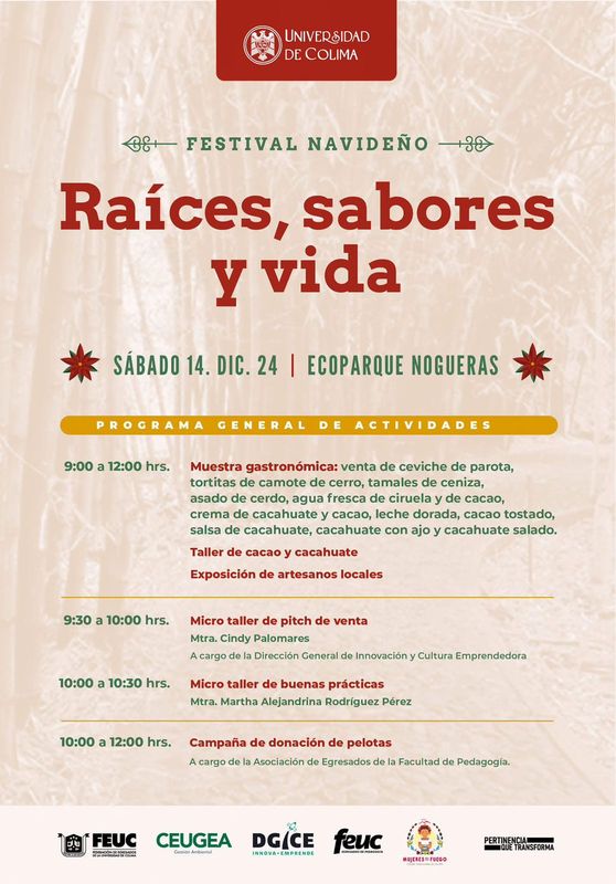 En este momento estás viendo Invitan al Festival Navideño “Raíces, Sabores y Vida”, en Nogueras