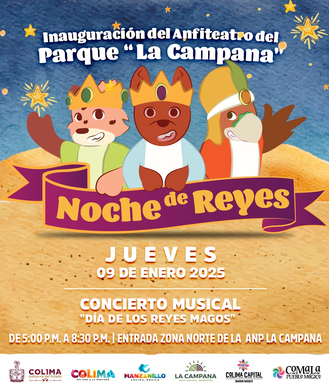 En este momento estás viendo Invitan a la ‘Noche de Reyes’ e inauguración del anfiteatro de La Campana