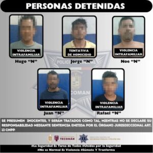 Lee más sobre el artículo Detienen a 5 personas en operativos de seguridad en Tecomán