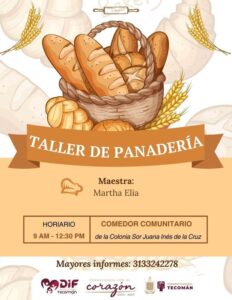 Lee más sobre el artículo Invita DIF Tecomán a “Taller de Panadería”