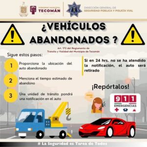 Lee más sobre el artículo Intensifica Seguridad Pública de Tecomán acciones contra vehículos abandonados