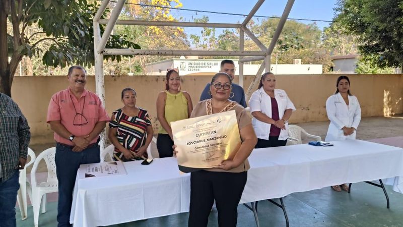 En este momento estás viendo Cedros, Manzanillo recibe certificación como comunidad promotora de la salud