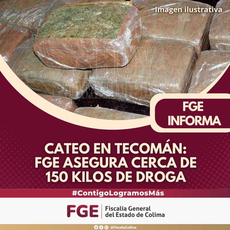 En este momento estás viendo Aseguran cerca de 150 kilos de droga en Tecomán