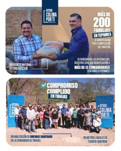 Lee más sobre el artículo Cumple Gobierno de Riult Rivera compromisos en Tepames y Tinajas