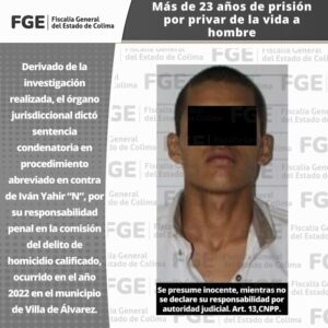 Lee más sobre el artículo Más de 23 años de prisión por privar de la vida a hombre