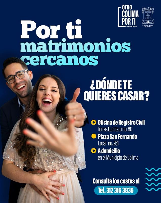 En este momento estás viendo Estos son los requisitos para quienes deseen casarse en el municipio de Colima