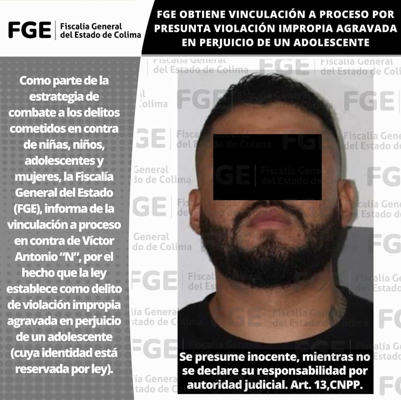 En este momento estás viendo FGE obtiene vinculación a proceso por presunta violación impropia agravada en perjuicio de un adolescente