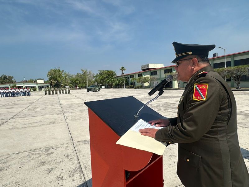 En este momento estás viendo En Tecomán toman protesta 41 jóvenes del Servicio Militar Nacional en el 88 Batallón de Infantería