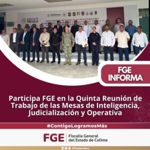 Lee más sobre el artículo Participa FGE en Quinta Reunión de Trabajo de las Mesas de Inteligencia, Judicialización y Operativa
