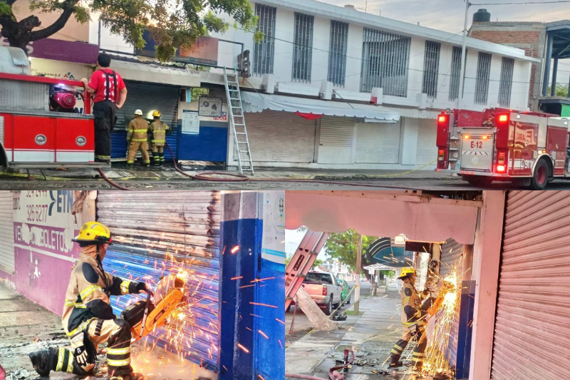 En este momento estás viendo Se incendia taller de motos Italika en Tecomán
