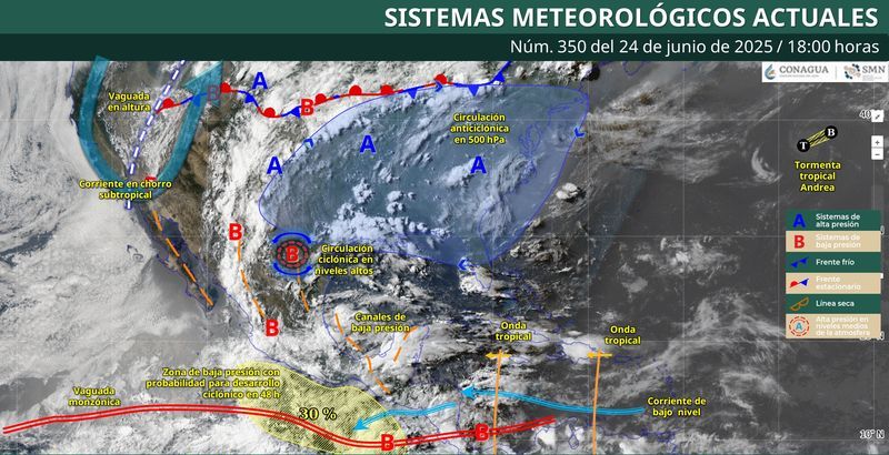 En este momento estás viendo Prevén lluvias fuertes y temperaturas elevadas para Colima este 25 de junio