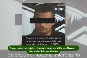 Lee más sobre el artículo Sorprenden a sujeto robando casa en Villa de Álvarez; fue detenido en el acto