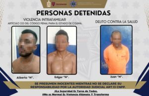 Lee más sobre el artículo Detenidos en diferentes colonias de Tecomán por violencia intrafamiliar y delito contra la salud