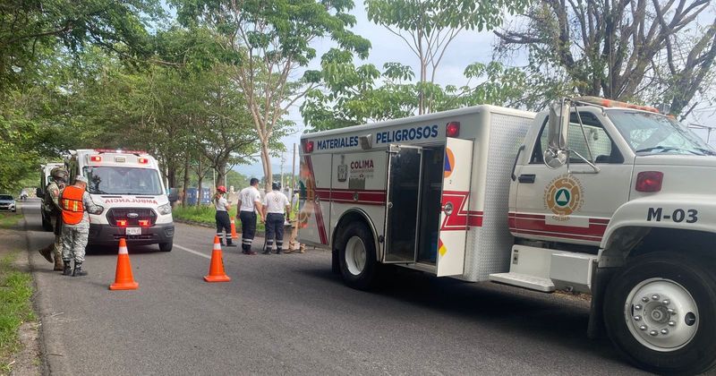 En este momento estás viendo UEPC participa en simulacro por supuesta fuga de material peligroso, en Colima