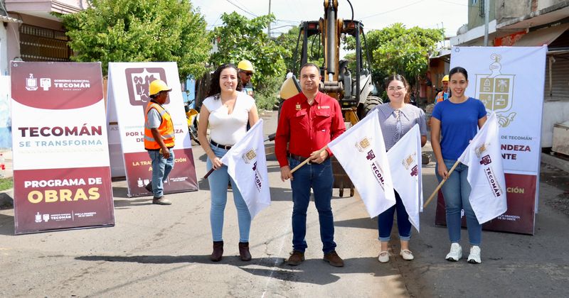 En este momento estás viendo Armando Reyna da inicio a obra de drenaje en la colonia Libertad