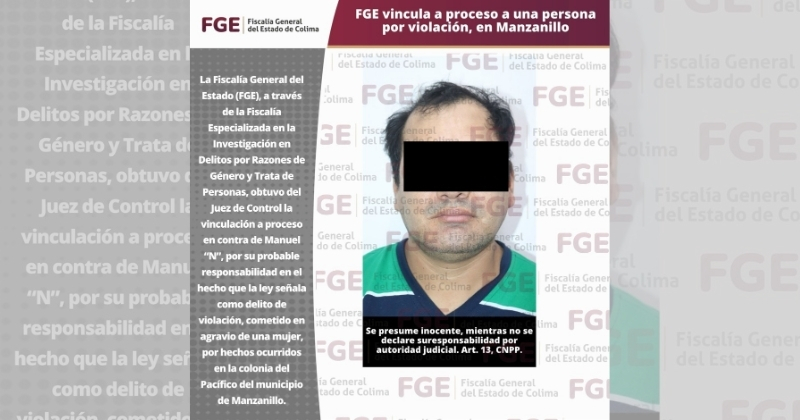 En este momento estás viendo FGE obtiene vinculación a proceso contra una persona en Manzanillo