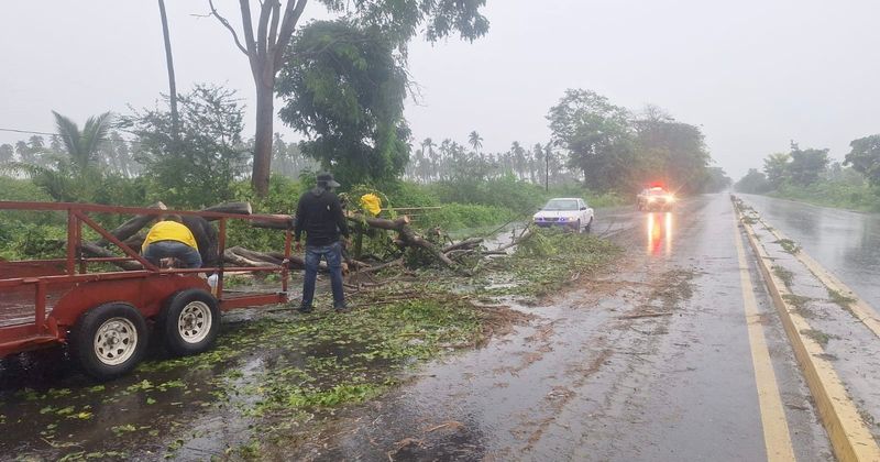 En este momento estás viendo Gobierno de Tecomán atiende daños tras paso de la Onda Tropical No. 10